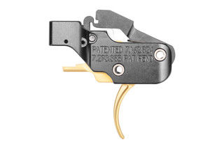 American Trigger AR Gold Adjustable AR-15 Curved Trigger with 3.5 lb trigger weight